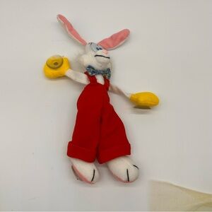 Vintage Roger Rabbit Window Cling Plush Suction Cup Hands And Feet 10”